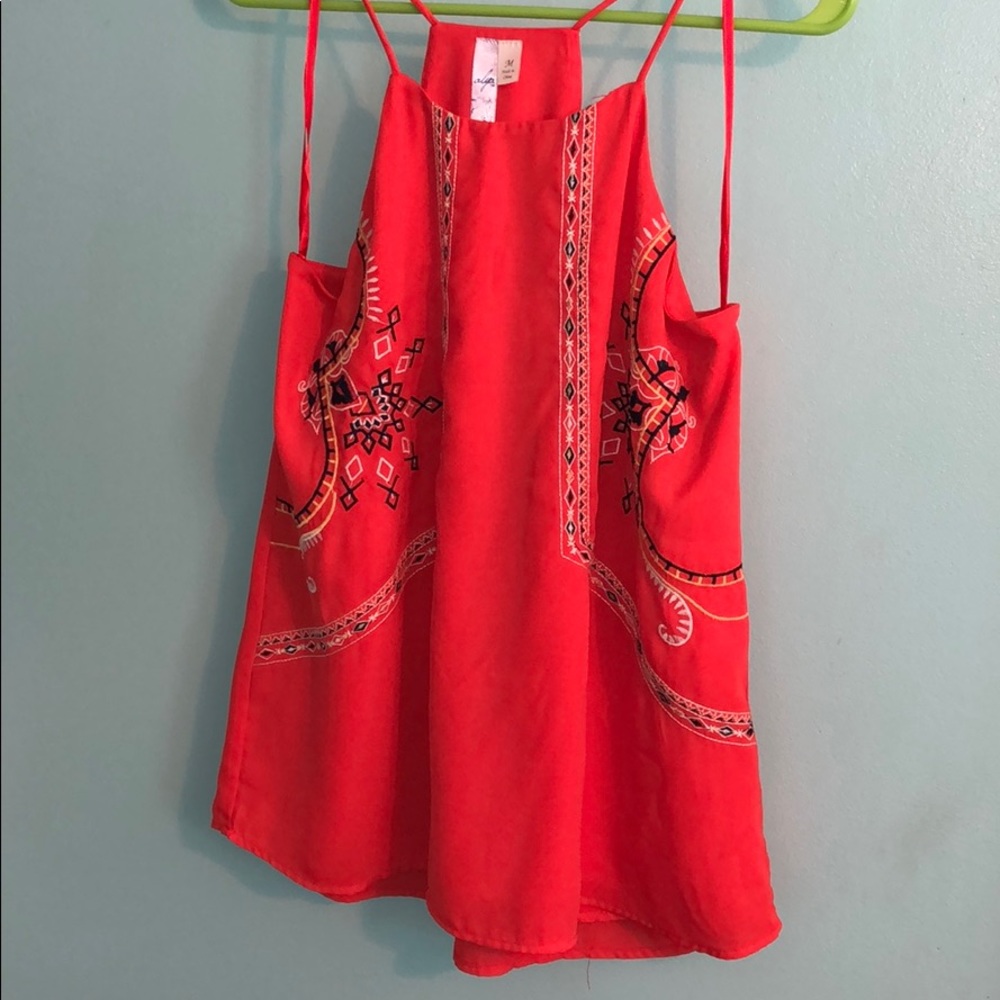 Francesca’s embroidered Tank Top